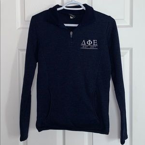 Delta Phi Epsilon Quarter Zip Sweatshirt